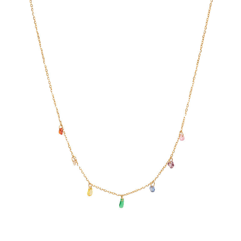 Rainbow Titanium All-match Necklace