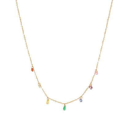 Rainbow Titanium All-match Necklace