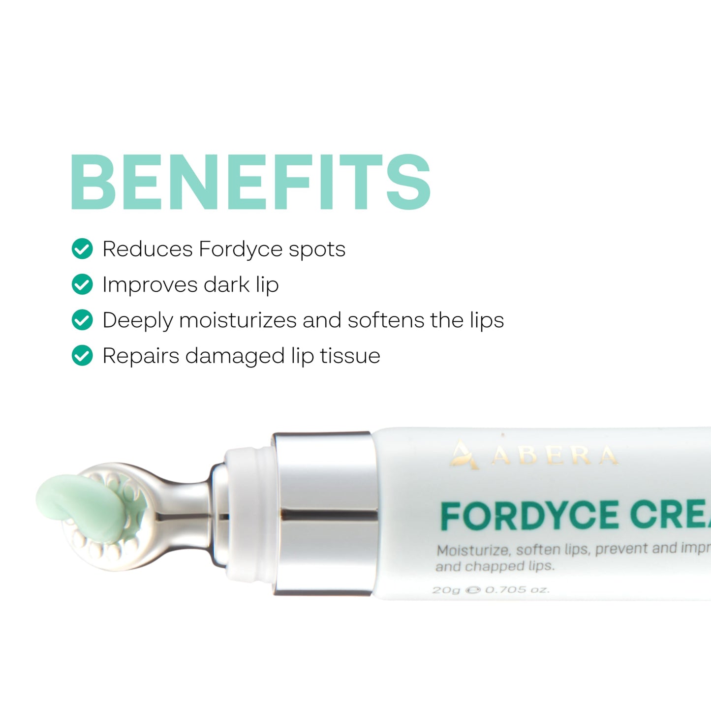 ABERA Fordyce Cream – Advanced HPR Formula for Lips | Fordyce Spot Remover & All-Day Moisturizing (0.7 oz)