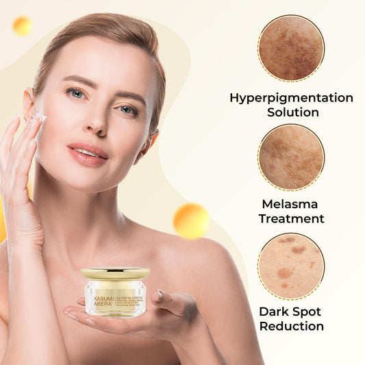 ABERA Kasumi Glowing Cream – Niacinamide & Hyaluronic Acid for Dark Spots & Glow (Set of 2, 0.7 oz each)