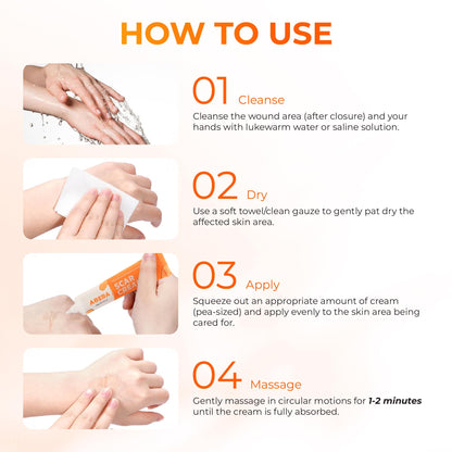 ABERA Scar Cream Upgrade – Skin Regeneration & Repair Cream for Wounds, Scratches & Irritated Skin (1.41 oz)