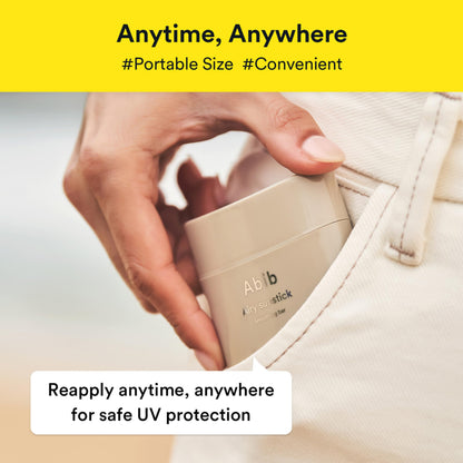 Abib Airy Sunstick Protection Bar SPF50+ Broad Spectrum | Semi-Matte, Water-Resistant