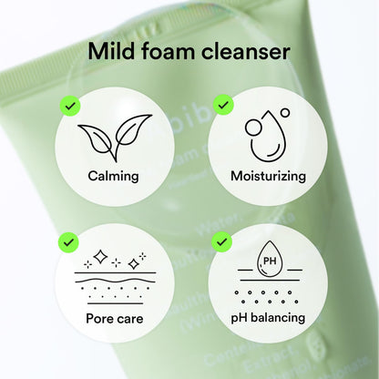 Abib Mild Foam Cleanser with Heartleaf – Gentle, pH-Balanced Cleanser 5.07 fl oz