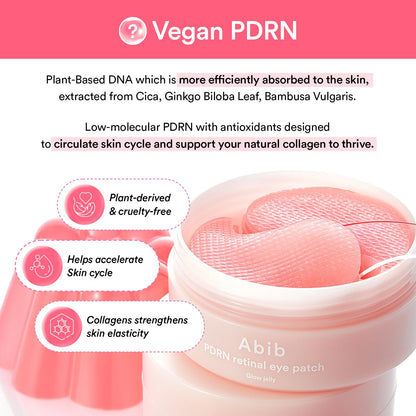 Abib Pink Me Up PDRN 3-Step Glow Kit | Overnight Firming Jelly Mask & Eye Patch Set