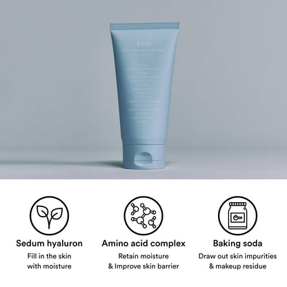 Abib Deep Clean Foam Cleanser Sedum Hyaluron 150ml | Hydrating Daily Cleanser