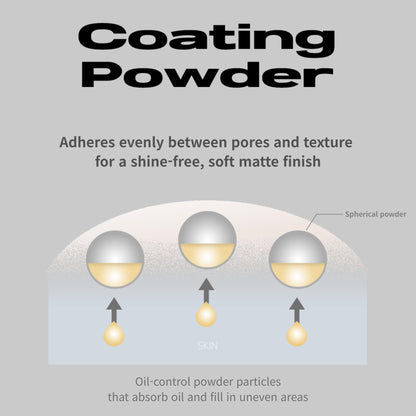 About Tone Sebum Cut Powder Pact 0.28oz – Extreme Oil Control, Vegan, Mirror & Puff
