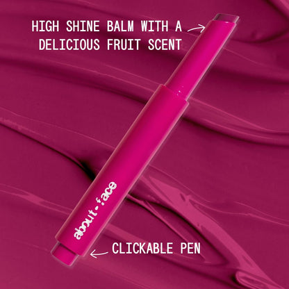 About Face Cherry Pick Lip Color Butter – High-Shine, Hydrating Lip Balm in Berry Smash | Vegan & Cruelty-Free