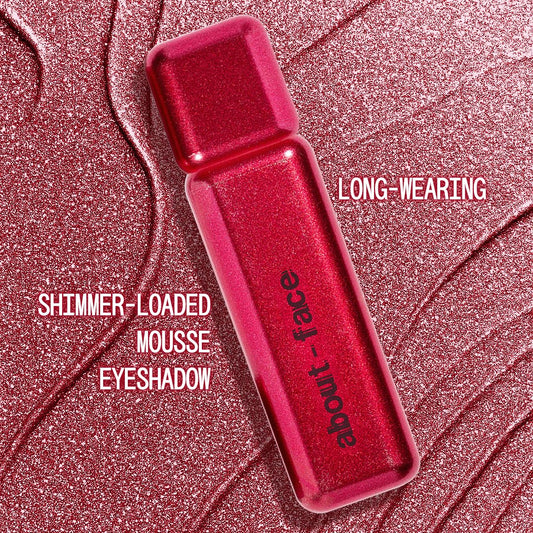 aboutface Fractal Glitter Eye Paint Cherie – Smudge-Proof, 12-Hour Liquid Eyeshadow (Vegan, Cruelty-Free)
