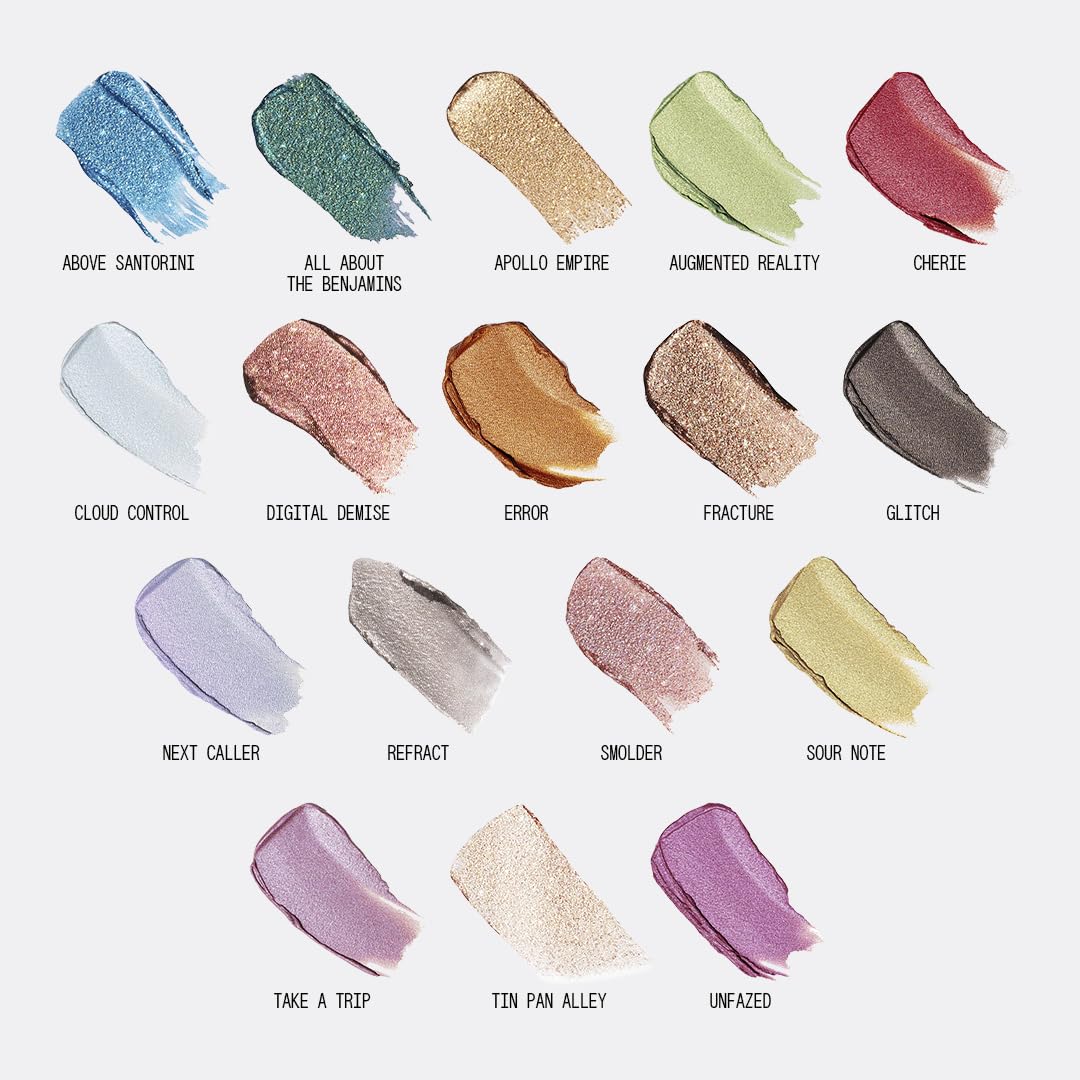 About Face Fractal Glitter Eye Paint Take A Trip – Smudge-Proof, Long-Lasting Lavender Liquid Eyeshadow (0.13 oz)
