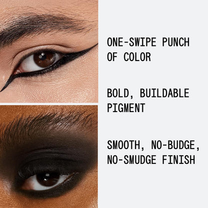About-Face Matte Fluid Eye Paint Art of Darkness – High-Pigment Vegan Matte Liquid Eyeshadow