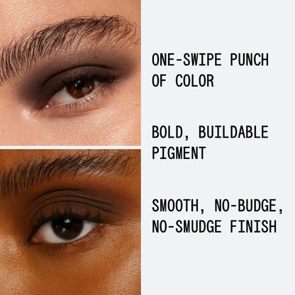 about-face Matte Fluid Eye Paint Weightless – High-Pigment Liquid Eyeshadow in Chocolate Brown | Vegan & Cruelty-Free