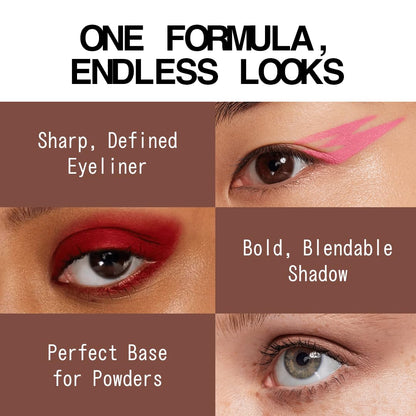about-face Matte Fluid Eye Paint Weightless – High-Pigment Liquid Eyeshadow in Chocolate Brown | Vegan & Cruelty-Free
