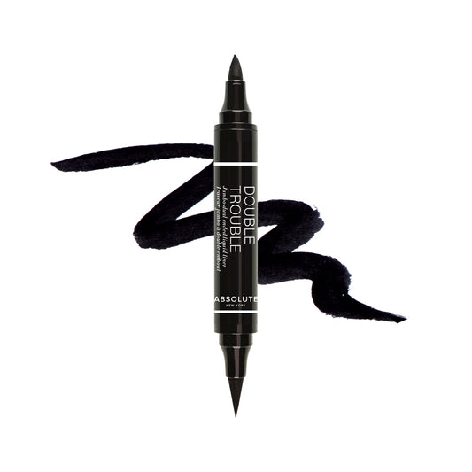 Absolute New York Double Trouble Liner – Super Slim Angled Tip, Dual Ended, Waterproof