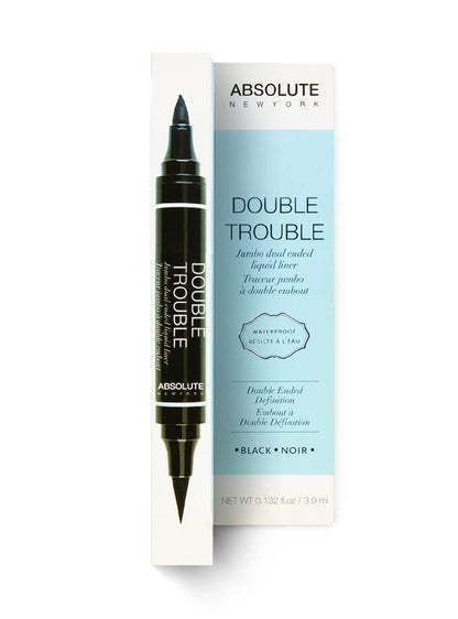 Absolute New York Double Trouble Liner – Super Slim Angled Tip, Dual Ended, Waterproof