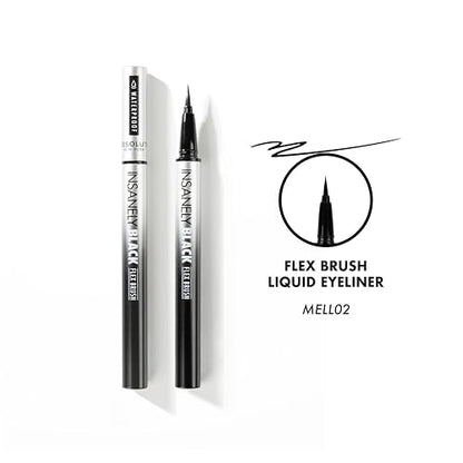 Absolute New York Insanely Black Flex Brush Liquid Eyeliner | Waterproof & Smudgeproof