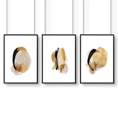 Art prints modern for bedroom | set of 3 wall art prints