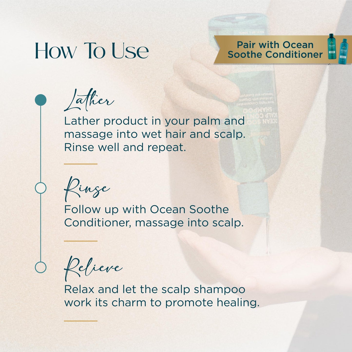 Abundant Natural Health Ocean Soothe Scalp Control Shampoo – Magnesium Salt & Cucumber, 300mL