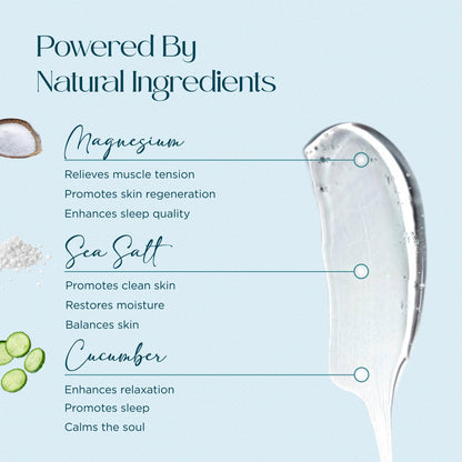 Abundant Natural Health Ocean Soothe Scalp Control Shampoo – Magnesium Salt & Cucumber, 300mL