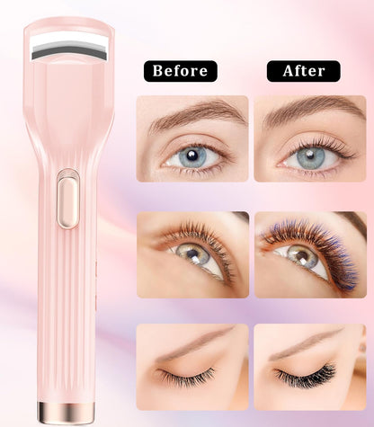 Acavado Heated Eyelash Curler Premium PRO – 8s Heat, 2 Modes, Type-C Pink