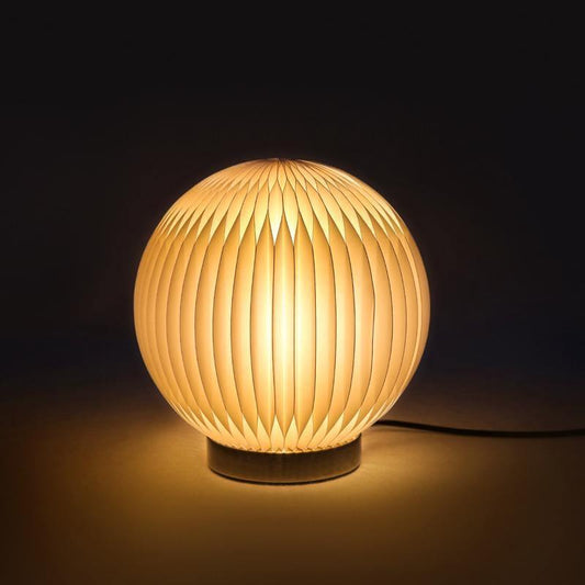 Accordion Table Lamp, Ball Shape And Cylinder Shape