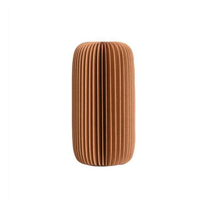 Accordion Vase, Kraft Paper