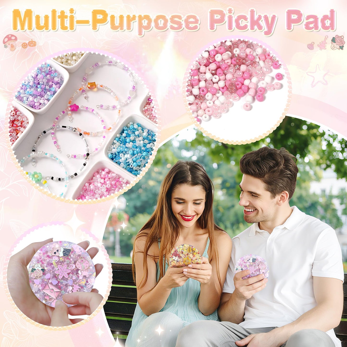 Achilleas Picky Pad 2 Pack – Multicolor Fidget Pad for Skin Picking & Anxiety