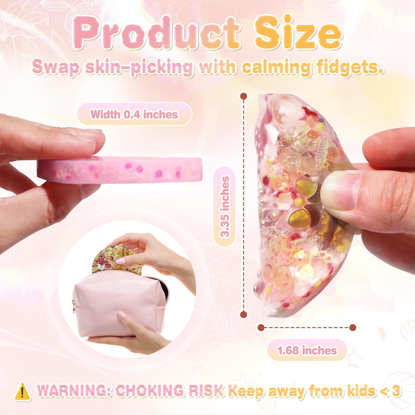 Achilleas Picky Pad 2 Pack – Multicolor Fidget Pad for Skin Picking & Anxiety