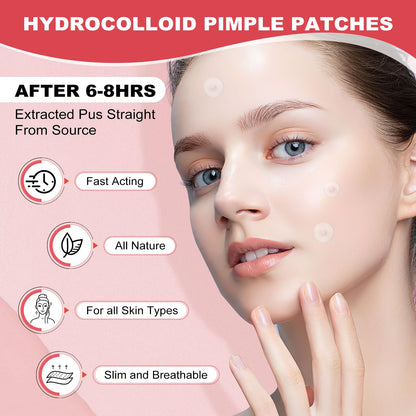 AcneGo 432 Counts Pimple Patches – Invisible Hydrocolloid Patches for All Skin Types
