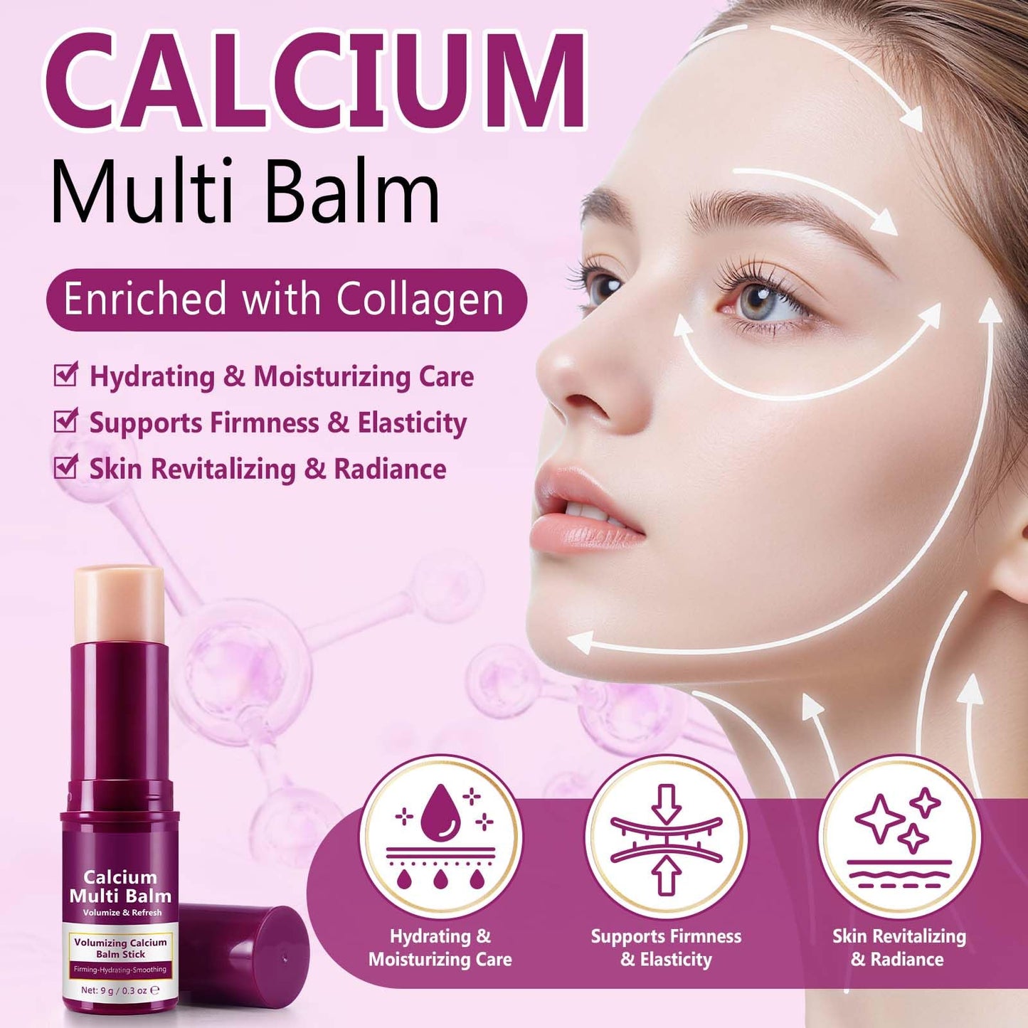 Acorn + Oak Calcium Multi Balm Stick 2 Pack – Collagen-Infused Eye & Face Balm