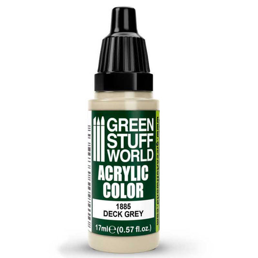 Green Stuff World Acrylic Color Paint - DECK GREY 17ml