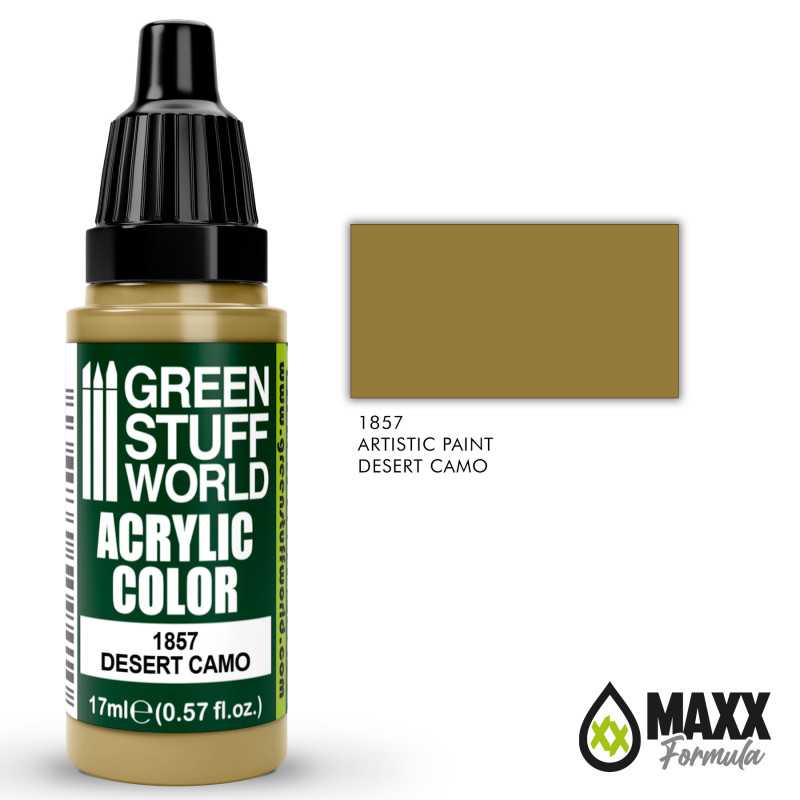 Green Stuff World Acrylic Color Paint - DESERT CAMO 17ml