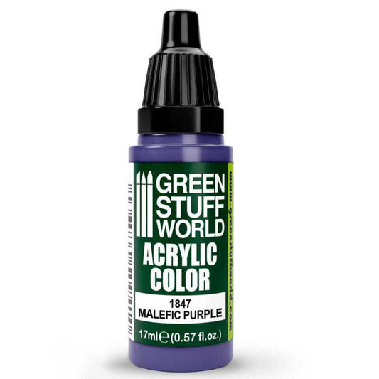 Green Stuff World Acrylic Color Paint - MALEFIC PURPLE 17ml