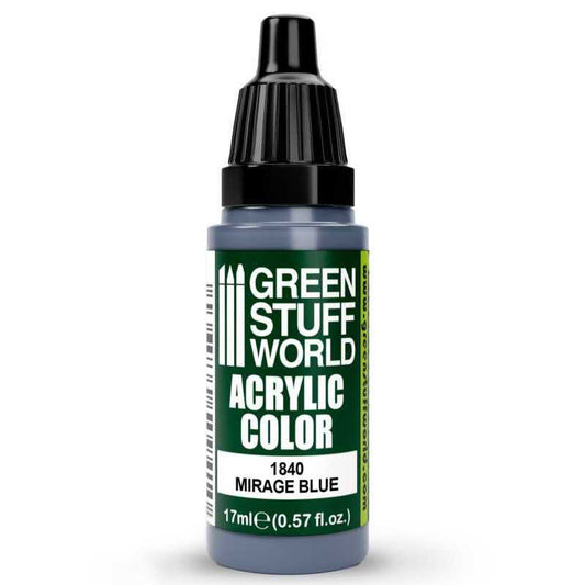 Green Stuff World Acrylic Color Paint - MIRAGE BLUE 17ml