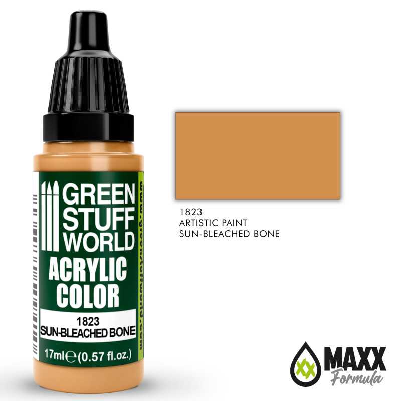 Green Stuff World Acrylic Color Paint - SUN-BLEACHED BONE 17ml