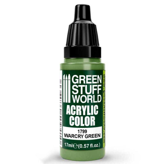 Green Stuff World Acrylic Color Paint - WARCRY GREEN 17ml
