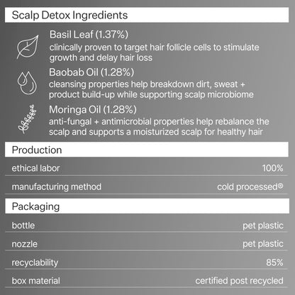 ACT+ ACRE Cold Processed Scalp Detox Oil — Sulfate-Free Scalp Care for Flaky, Dry & Itchy Scalp