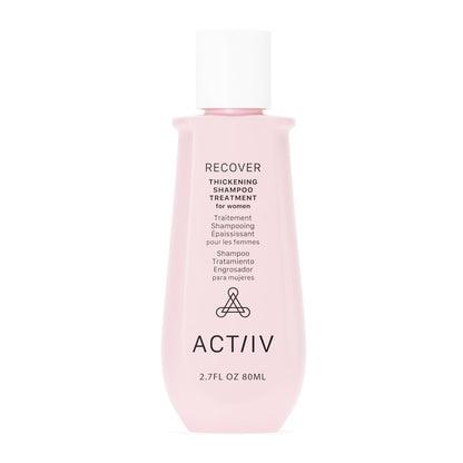 ACTIIV Recover Thickening Shampoo for Women | Fuller-Looking Hair, Plant-Based & Vegan | 80 mL