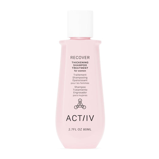 ACTIIV Recover Thickening Shampoo for Women | Fuller-Looking Hair, Plant-Based & Vegan | 80 mL