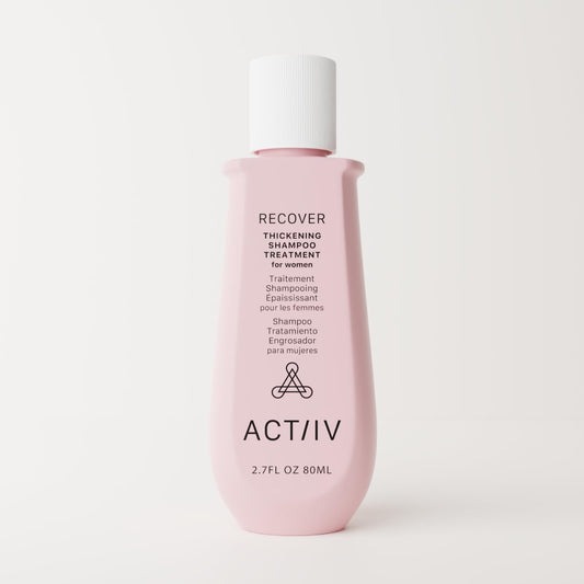 ACTIIV Recover Thickening Shampoo for Women | Fuller-Looking Hair, Plant-Based & Vegan | 80 mL