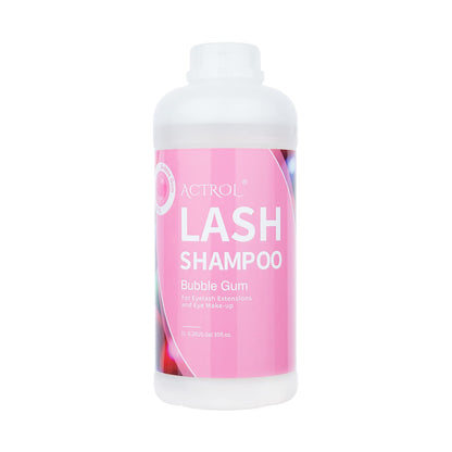 ACTROL Eyelash Extension Cleanser Bubble Gum 1L – Natural Lash Shampoo for Salon & Home Care