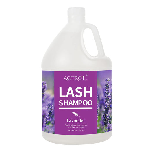 ACTROL Eyelash Extension Cleanser Gallon Lavender – 3.8L, Paraben & Sulfate Free, Non-Irritating, Salon & Home Care