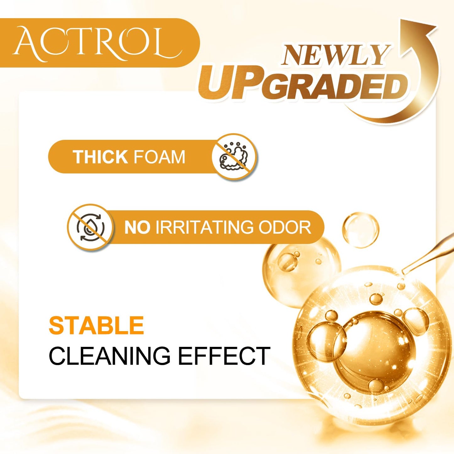 ACTROL Eyelash Extension Cleanser Gallon 3.8L – Foaming Lash Shampoo, Paraben & Sulfate Free
