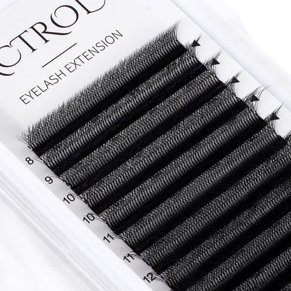 ACTROL W Eyelash Extensions 8D Volume 0.07D Curl 8-15mm Mix – Easy Fan W-shaped Premades