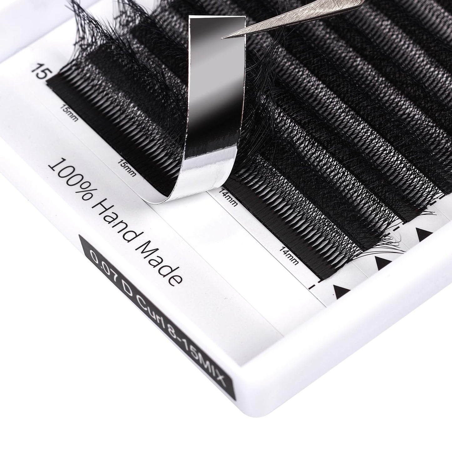 ACTROL W Eyelash Extensions 8D Volume 0.07D Curl 8-15mm Mix – Easy Fan W-shaped Premades