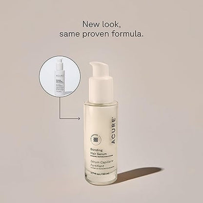 Acure Bonding Hair Serum – Lightweight Leave-In for Frizz Control & Shine (1.7 fl oz)