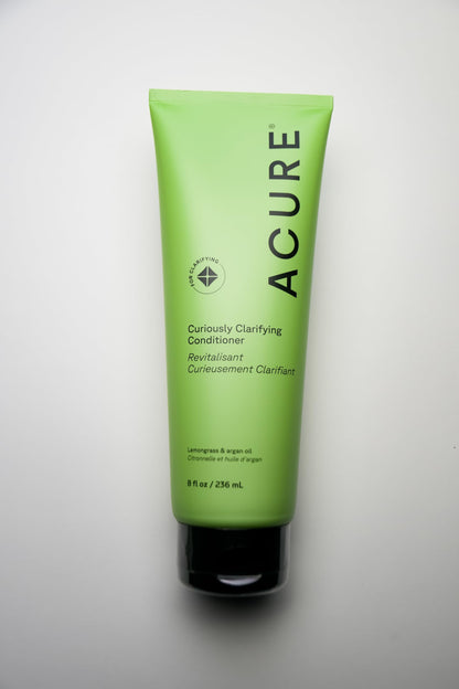 Acure Curiously Clarifying Shampoo & Conditioner Set – Daily Deep Cleansing & Hydration for All Hair Types | 8 fl oz (2 Pack)