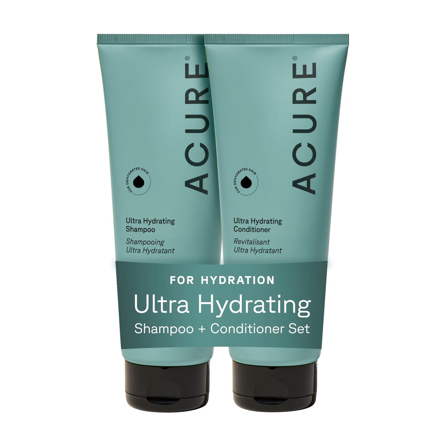 Acure Ultra Hydrating Shampoo & Conditioner Set with Argan Oil – For All Hair Types