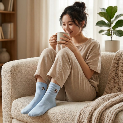 Bamboo Embroidered Animal Socks