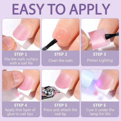 AddFavor 160pcs Purple Press-On Toenails for Women | Full Cover Tips with Adhesive Tabs