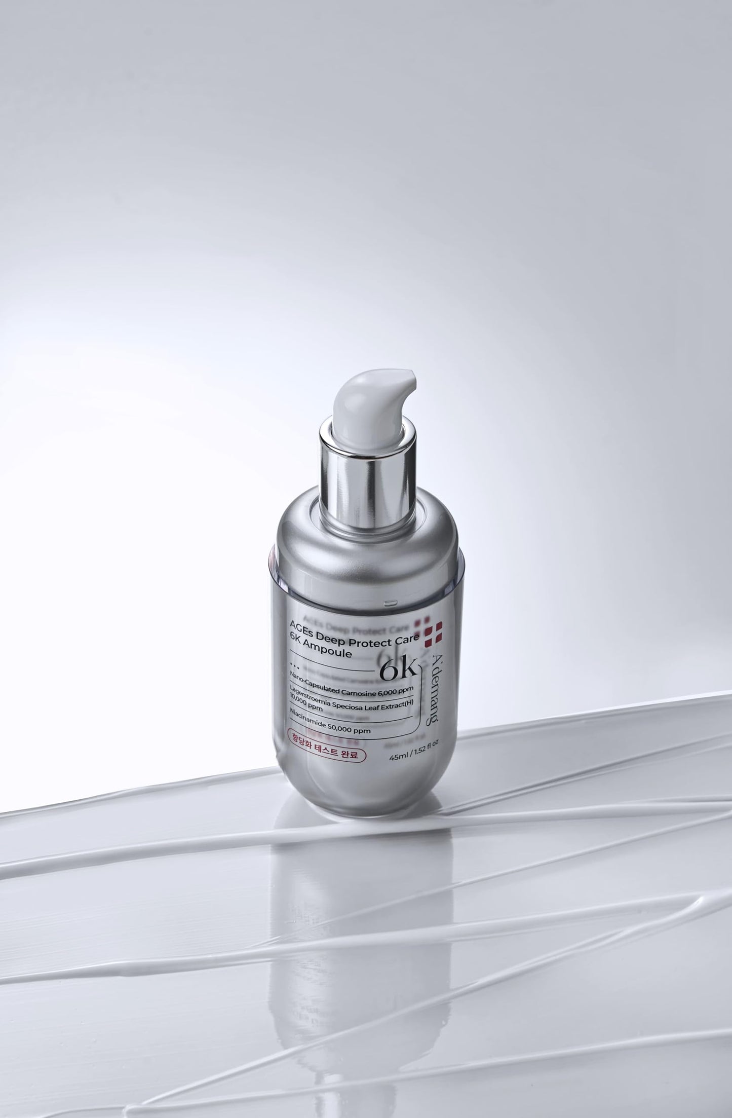 A'demang AGEs Deep Protect Care 6K Ampoule - 6 Peptides & Banaba Extract for Glycation Defense, Radiance & Barrier Support - 30ml
